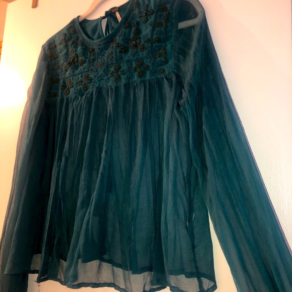 Free People translucent Blouse
